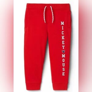 Janie and Jack Disney Collab Red Mickey z mouse jogger Size 8 NWT
